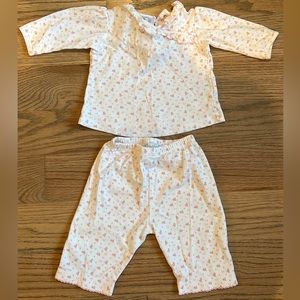 Kissy Kissy pink heart two piece 3-6 month